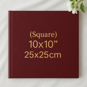 25x25cm Leatherette Cover Book