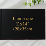 28x35cm premium leatherette cover book – landscape hardcover ideal for reports, portfolios, and creative publications