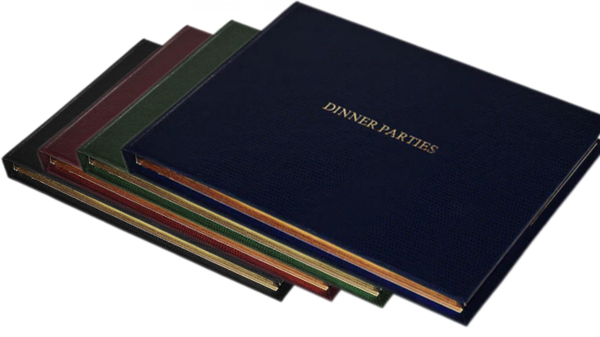 A4 landscape hardcover thesis binding with gold lettering – MyThesis NZ